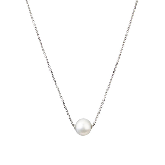 Elegant 925 sterling silver pendant with natural pearl