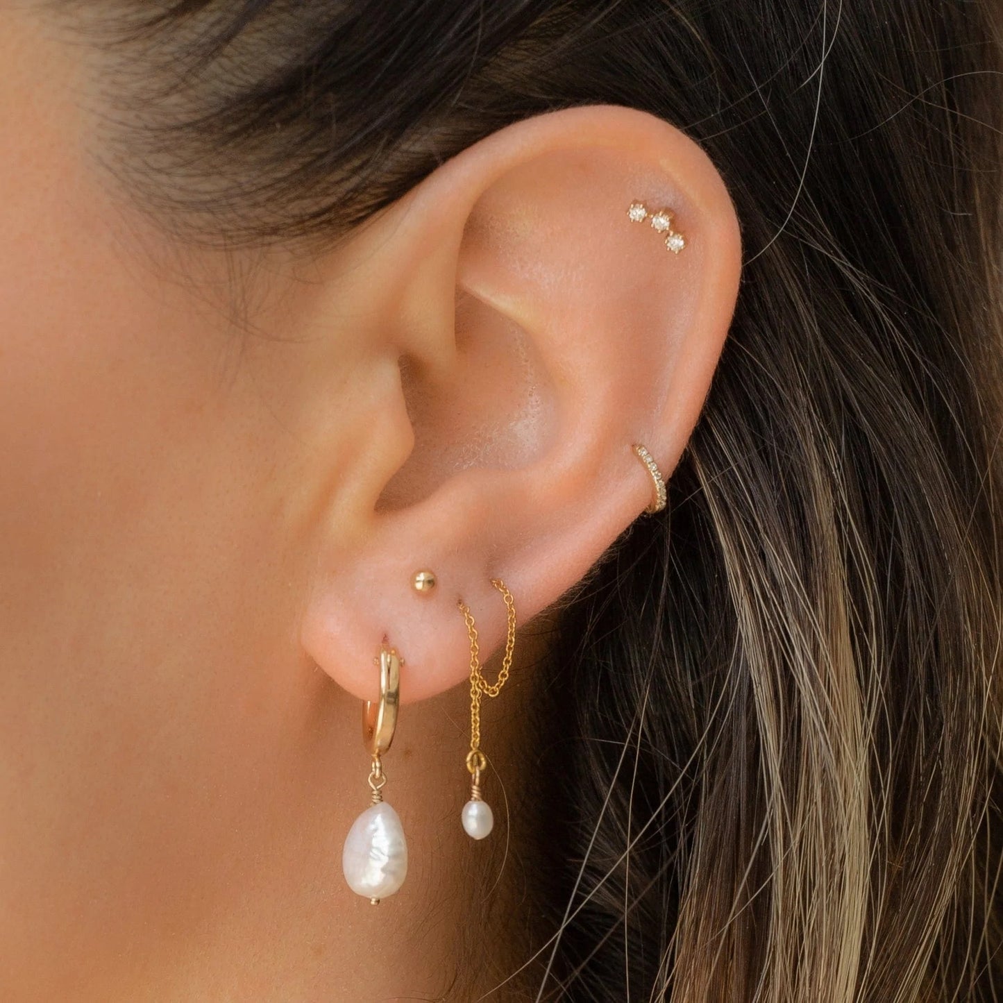 Earrings "Jolanta's pearl"
