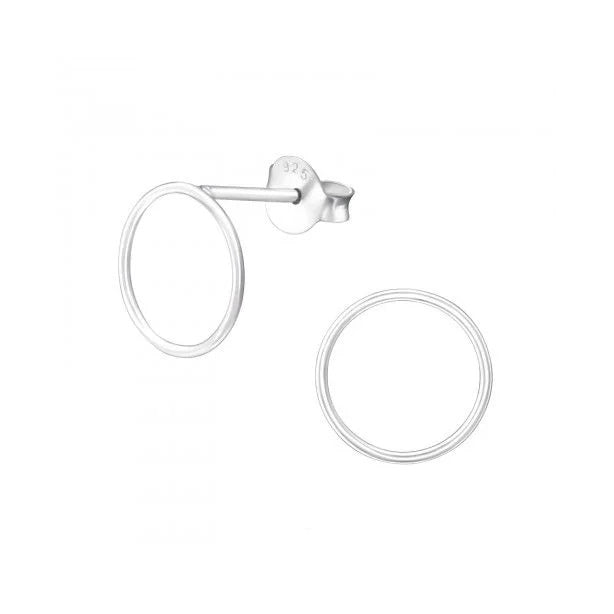 Sterling silver earrings "Circle"