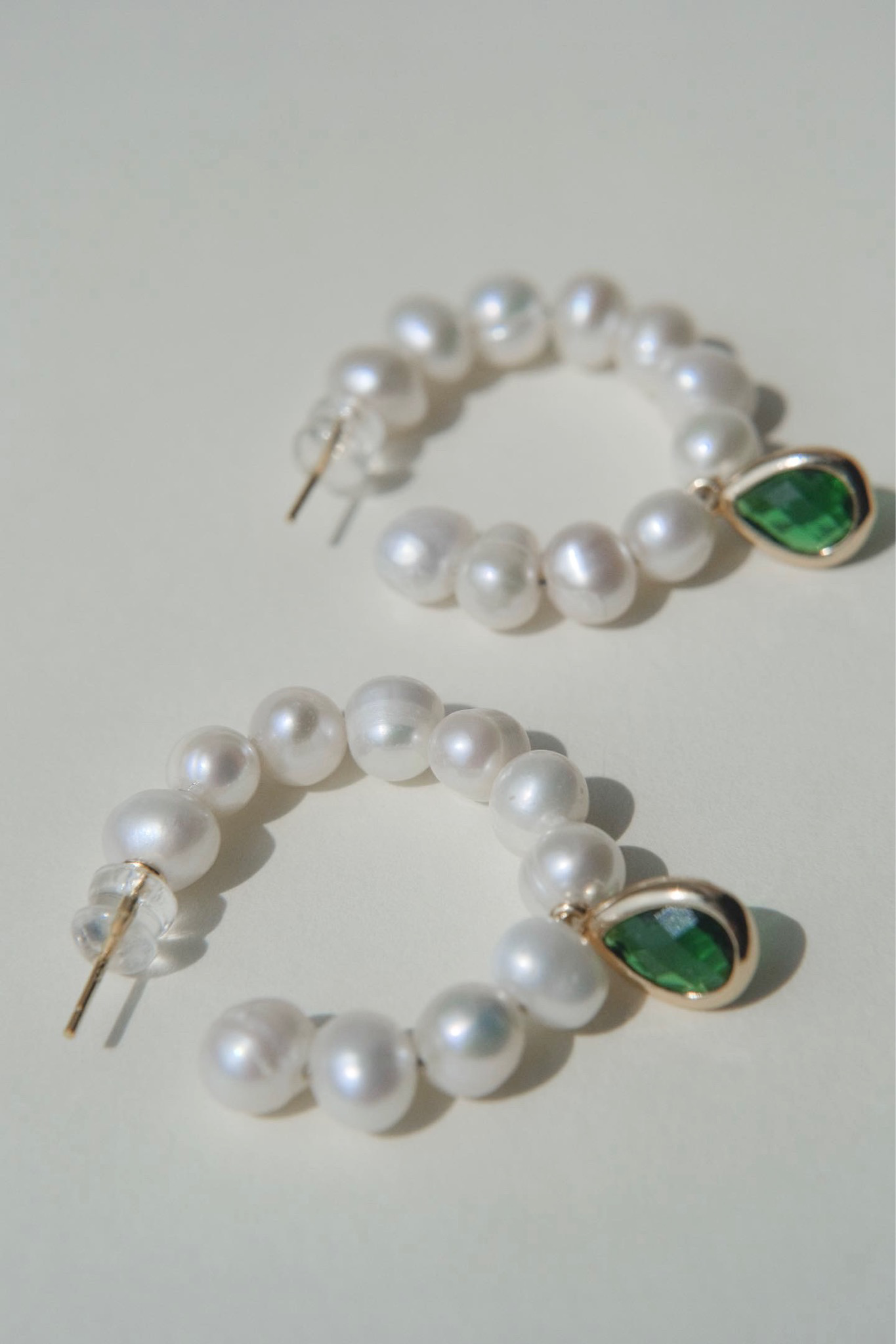 Paauksuoti auskarai su natūraliais perlais "Josephina"