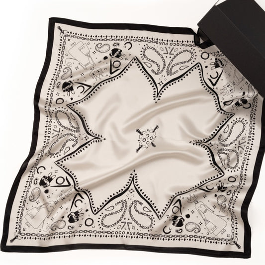 100% šilkinė skarelė "Coco"