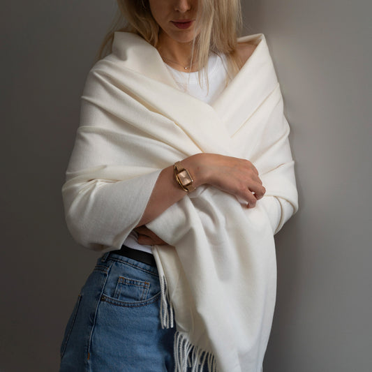 Kašmiirist sall #White