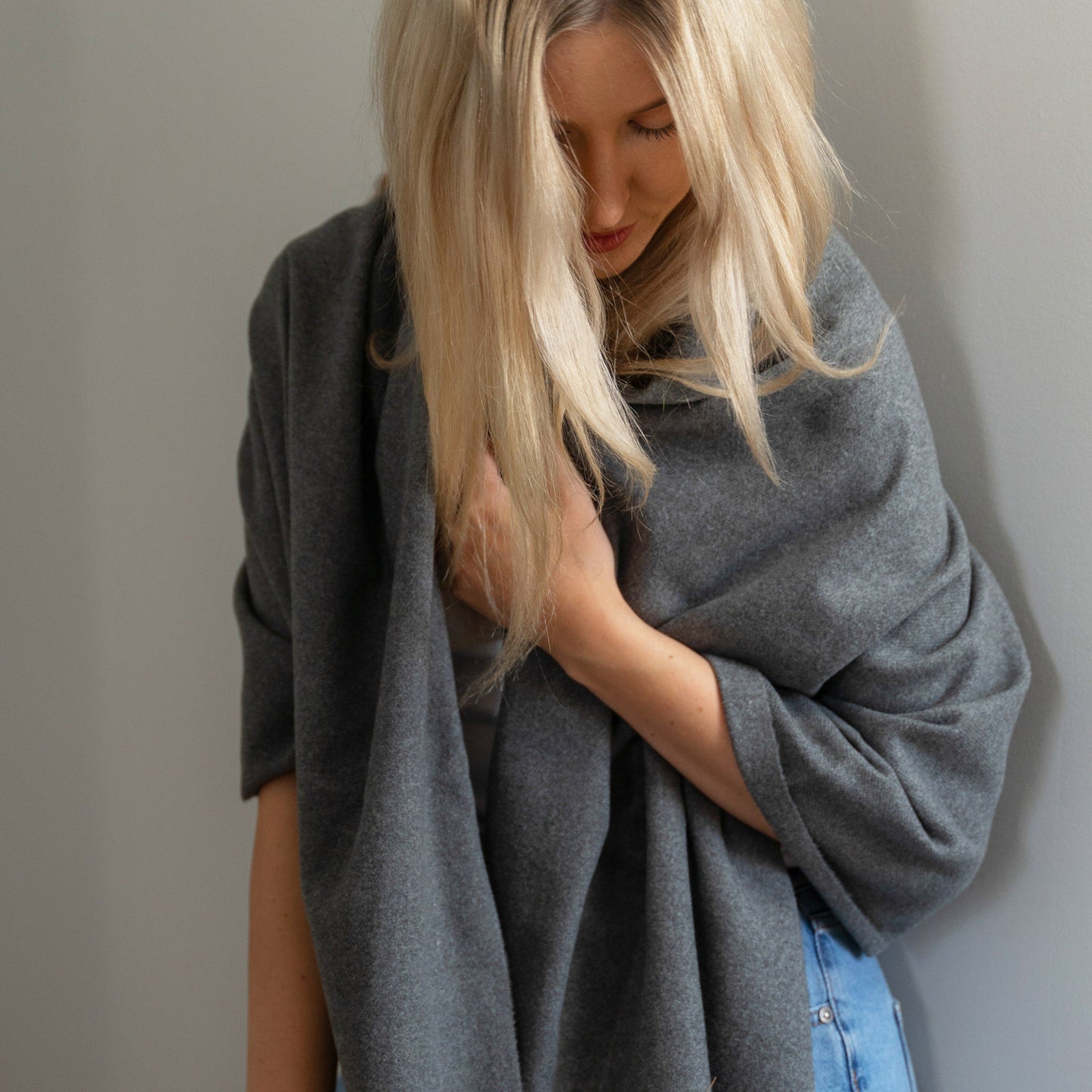 Cashmere scarf #Dark Grey