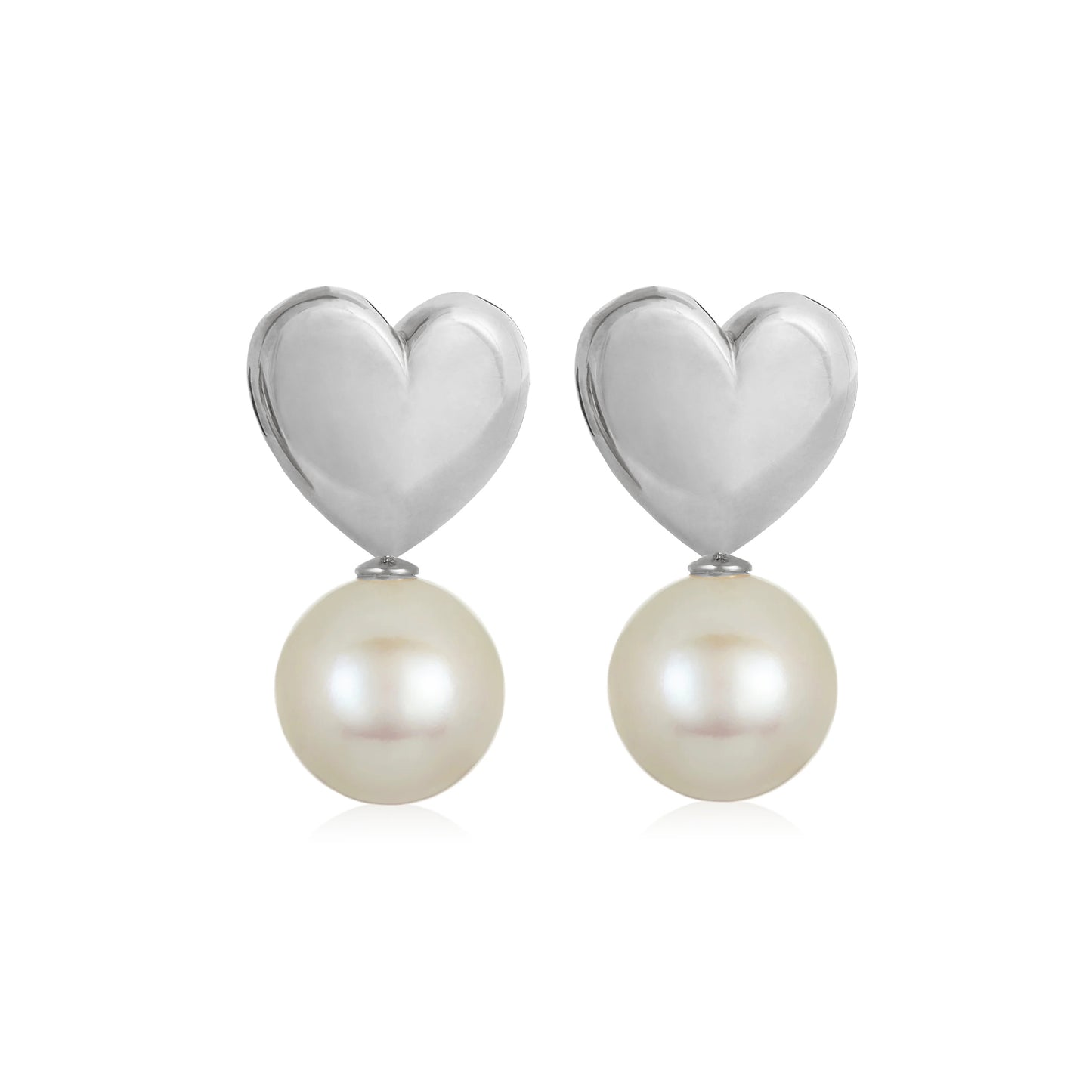 925 sterling silver earrings with natural pearls "Mistress"